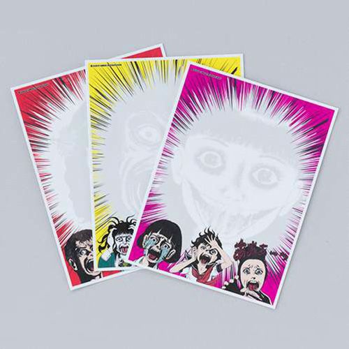 【楳図かずお】ホワイトボードウォールステッカー 3種セット1