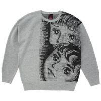 【楳図かずお】X-girl×KAZUO UMEZZ 「わたしは真悟」 CREW NECK KNIT TOP