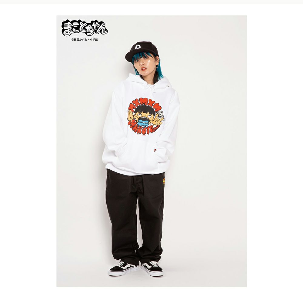 【楳図かずお】まことちゃん x まじかる “どろどろまことちゃん” HOODIEカラー：WHITE3