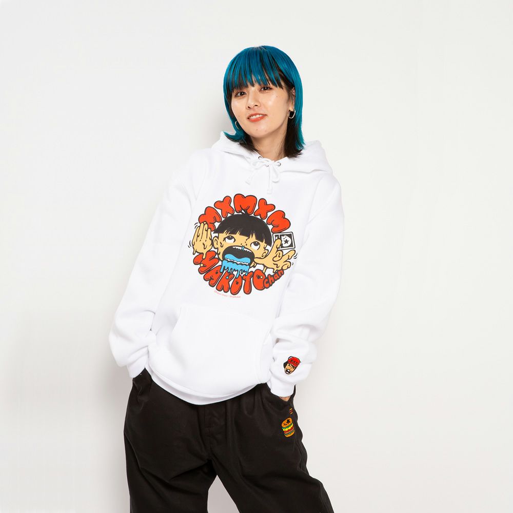 【楳図かずお】まことちゃん x まじかる “どろどろまことちゃん” HOODIEカラー：WHITE4