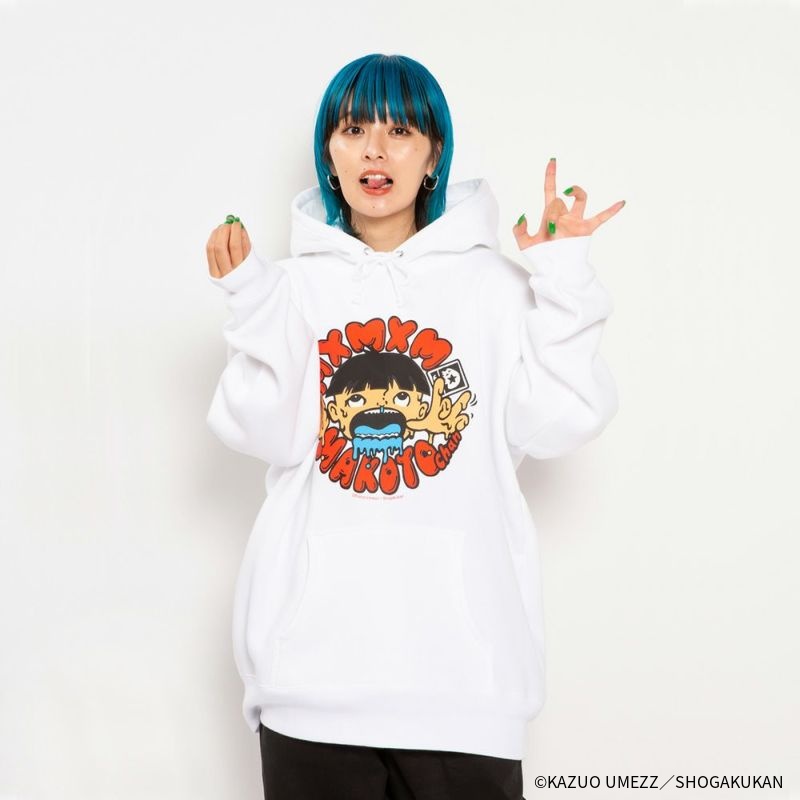 【楳図かずお】まことちゃん x まじかる “どろどろまことちゃん” HOODIEカラー：WHITE5