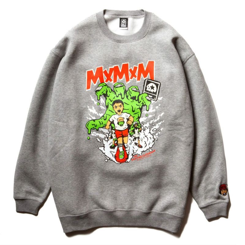 【楳図かずお】漂流教室 x MxMxM “MxMxM教室” SWEAT　カラー：GRAY