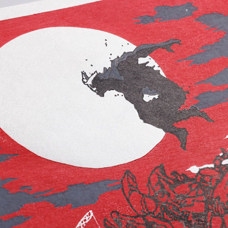 版画本体のみ】『怪獣８号』手摺り木版画（Red） | ShoPro Mall