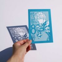 『怪獣８号』切り絵カード（市川レノ）
