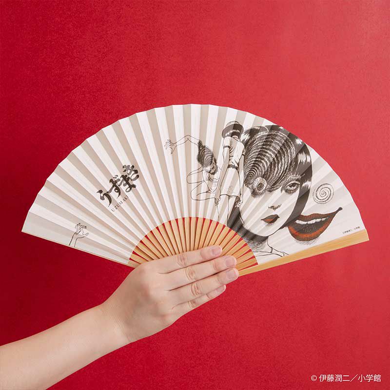 『うずまき』扇子（黒谷あざみ）2