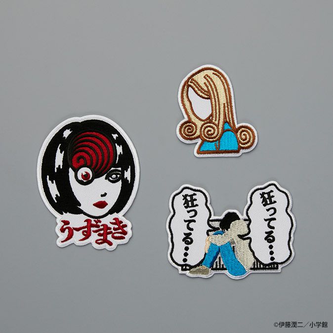 『うずまき』デニム羽織 刺繍ワッペン付き2