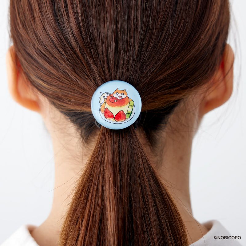 『クソハムちゃん』ガラスヘアゴムC（プリン）2