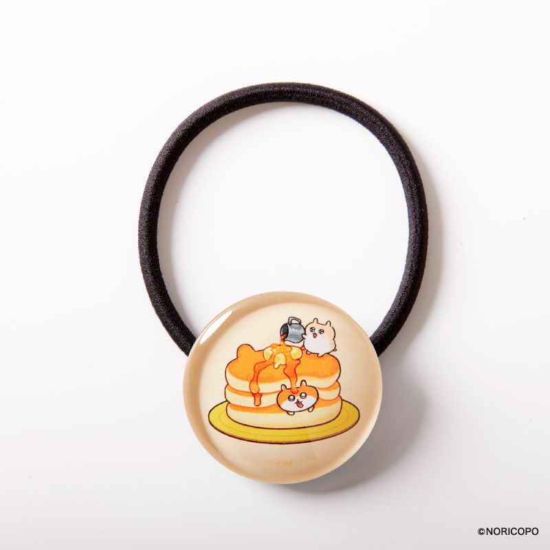 『クソハムちゃん』ガラスヘアゴムD（パンケーキ）1