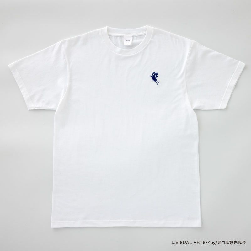 『Summer Pockets』七影蝶刺繍Tシャツ（ホワイト）1