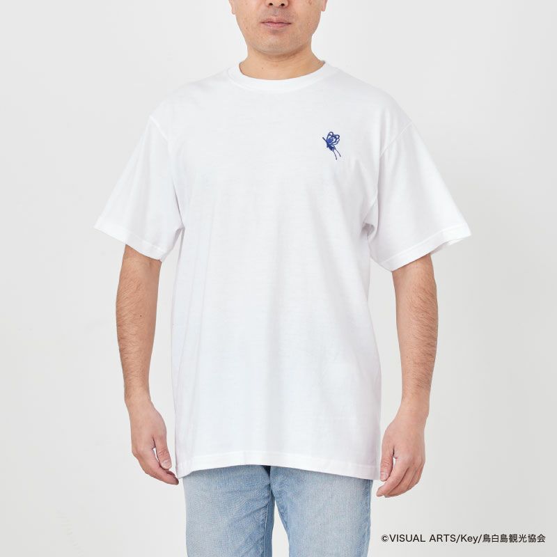 『Summer Pockets』七影蝶刺繍Tシャツ（ホワイト）3