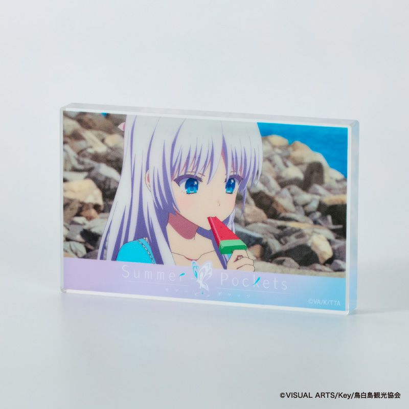 『Summer Pockets』アクリルブロックコレクションA／鳴瀬しろは（全8種）コンプリートBOX5