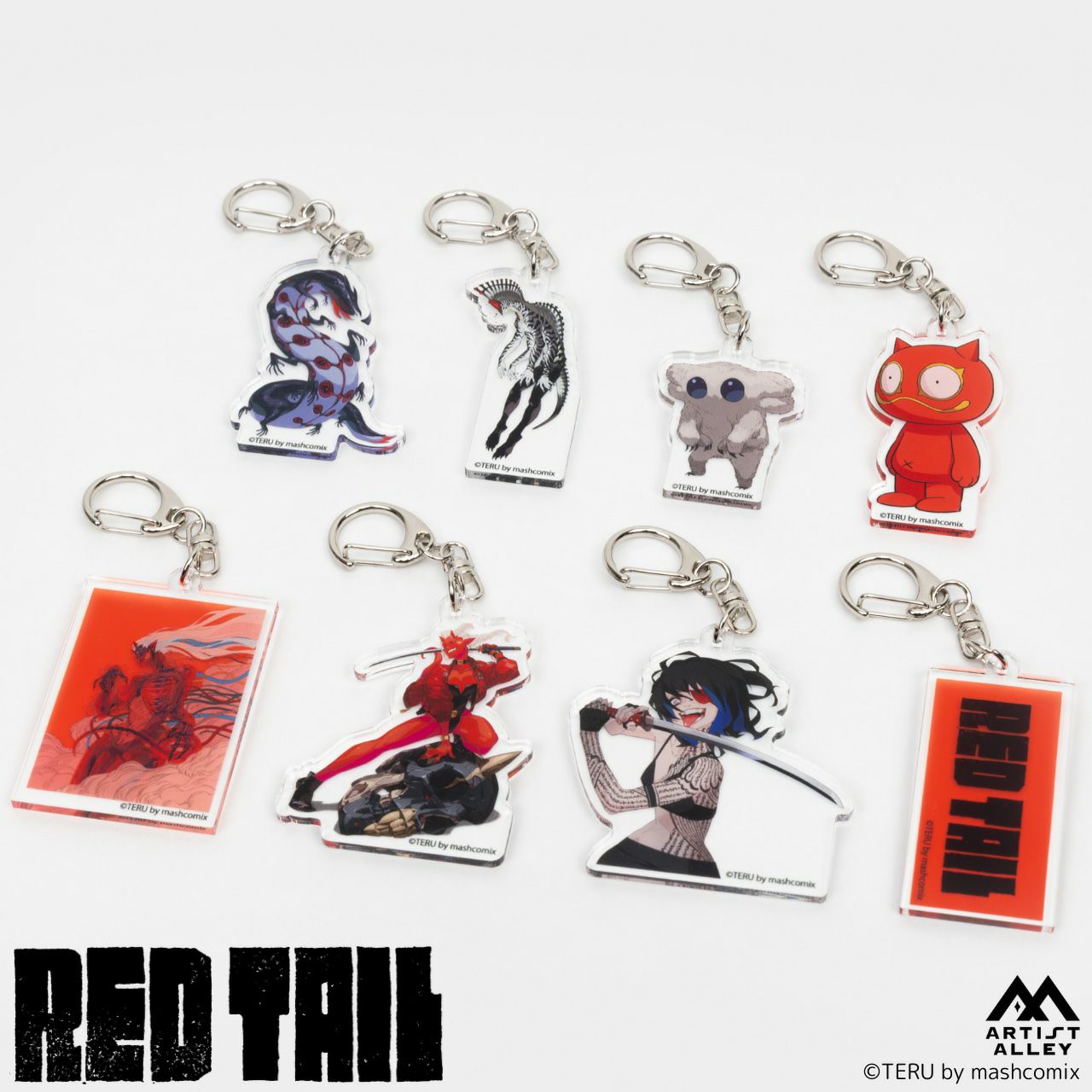 【TERU】『REDTAIL』アクリルキーホルダー　『REDTAIL』ロゴ4