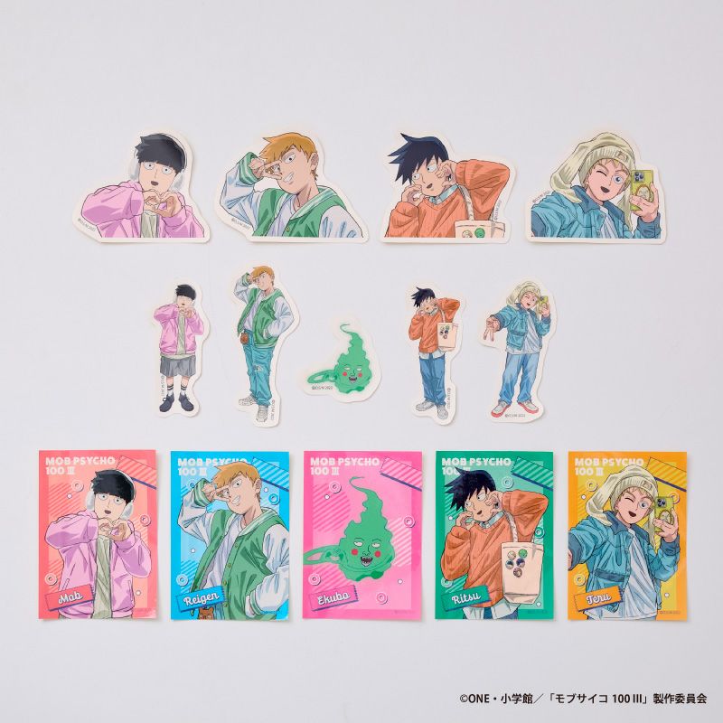 『モブサイコ100 III』イラストステッカーコレクション（全14種）コンプリートBOX1