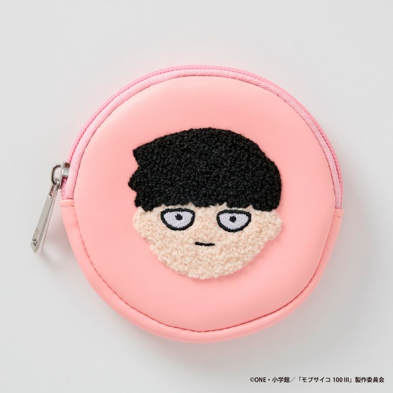 『モブサイコ100 III』サガラ刺繍丸型ポーチA（影山茂夫）1