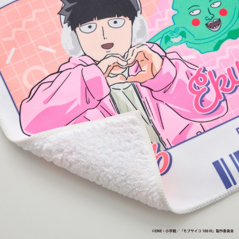 『モブサイコ100 III』ミニタオルA（影山茂夫＋エクボ）2